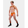 Barcode Berlin Chaussettes Gym Socks Noir-Orange fluo